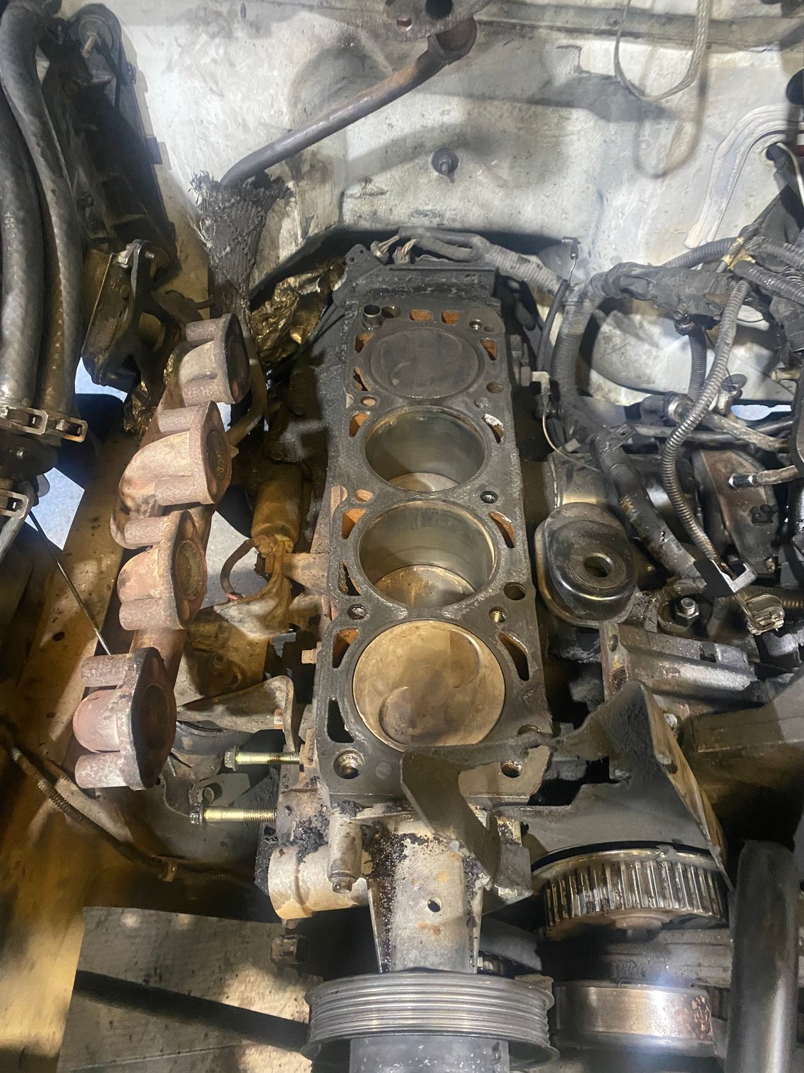 Gasket was also blown in back and front middle 