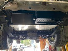 Added a new cross bar across the frame to carry the weight of the battery. (65lbs) 
