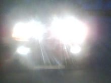 headlights/stock foglights/ extra walmart foglights haha