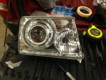 My fx-r 3" clear lens bi xenon projector retrofit. 
Theretrofitsource.com