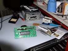 Figure 10 - The work area, the PCB, the Tools and the Radio.