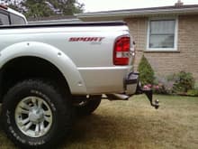 MODIFIED EXHAUST AND TRAILER HITCH