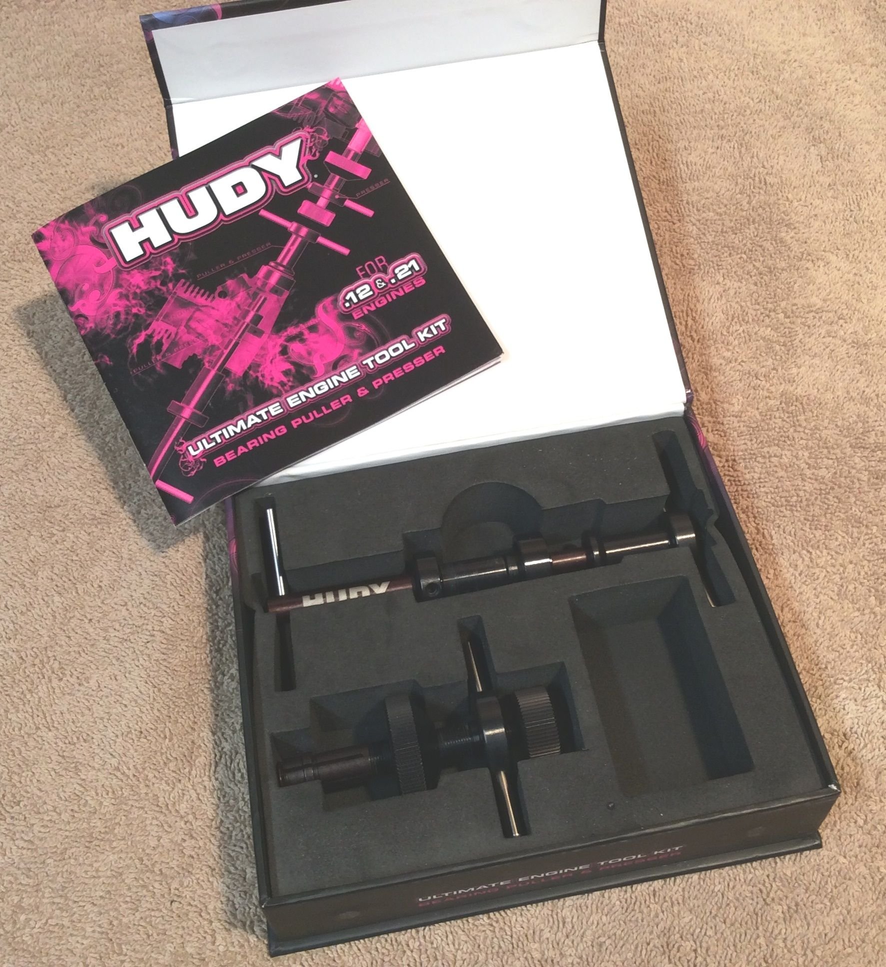 Hudy Ultimate Engine Tool kit Bearing Puller Presser 107050 For .12 .21