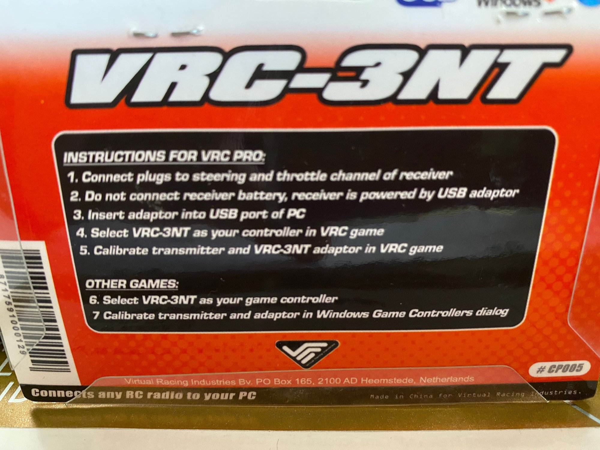 VRC3NT USB ADAPTOR for VRCPRO R/C Tech Forums