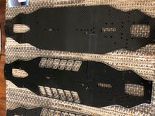 ARC 2017 Chassis Set-up has 2 Alu and 1 graphite along with 2-Top Decks and roll centers. One of the Alu Chassis has a little scratches on it. I’m asking 185 shipped