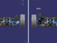 In this image, the ride high is 5mm. Just moved the wheels to display tje righ high.