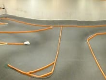 New Carpet layout after the first night of racing.  Special thanks to CRC for recommending the cleaning and the quick way to get the groove back.