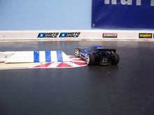 Corner wedge to prevent cutting the corner.