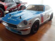 Tamiya Rally 240Z, with BRE Paint Scheme, and ABC Hobby sticker kit.