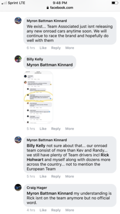 This has been rumored for awhile in the F6 Facebook group. This was from this afternoon. It does seem true that no new road cars are planned. Status of “team drivers” seems unsure. 