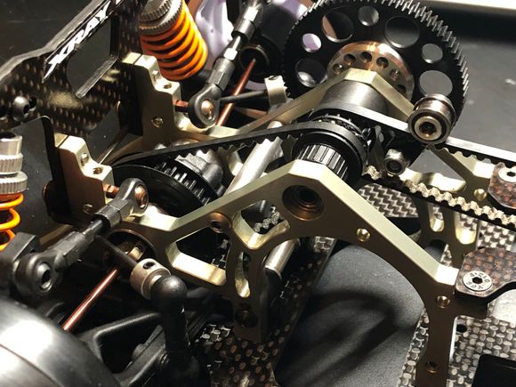 Flipped the transmission so ESC wiring will be cleaner.