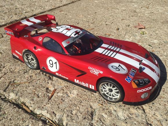 Decal set by Skunkworks Designs.  Applied to HPI  2003 Viper.  BD7-15