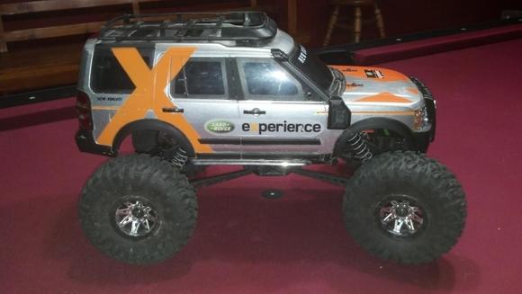 Axial Ridgecrest with an old New Bright Land Rover body