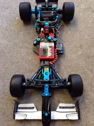 My electronics on the new f1 with the exotek front arms.