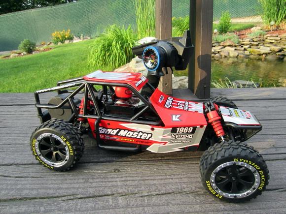 My NEW kyosho sand master 
The radio is nice they could have made the car a little better