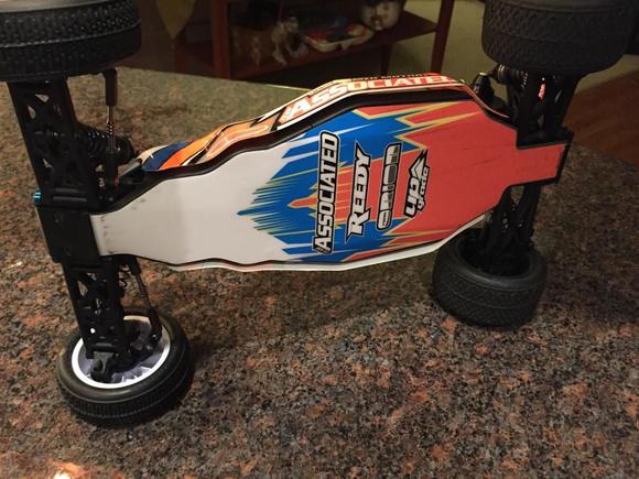 Thanks to my sole sponsor Upgrade RC for the sweet decals and chassis protectors.