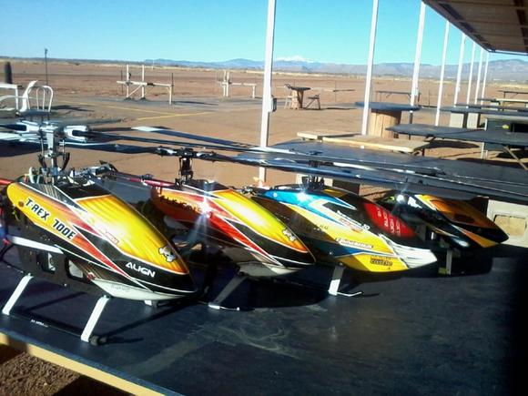 Trex 700E, Fusion 50, Trex 600 EFL, Trex 500 ESP
