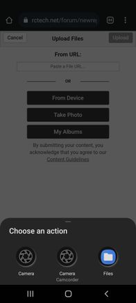 Select Files... (blue icon) 