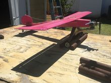 This was an electric Telemaster 48” kit. Flat wing, stik body and surfaces with an OS .25 glow. Test flight coming