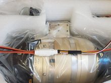 Completed lead,  with heat shrink over connections top keep them secure. 