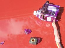 after removing the screws - while lifting it out of the pocket the top housing and mounting flangs just simply fell apart.