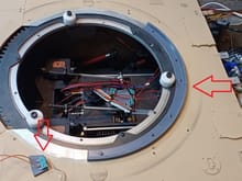 Limit switch and rear area guide were installed to prevent the main gun of the turret from colliding in the rear area of the turret