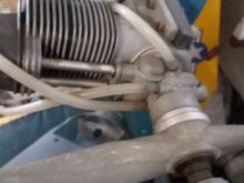 Here is the head on view of the engine.  I has no damage and is in good running shape.