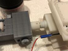 Matting barrel to recoil until. The barrel is held to the recoil unit by two VERY SMALL screws that only fit if you use the supplied nylon barrel support. The brass support I used required me to glue the barrel into the recoil units barrel mounting slot.