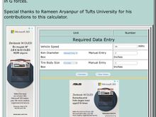 Sentrifugal loads on the wheel at a given speed. The brake plates sit about 2 cm in towards the axle, so lets say 500G
