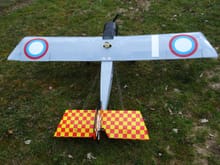 French Baron trainer from the 1970s modified to incorporate ailerons and finished in Russian WW1 colours.