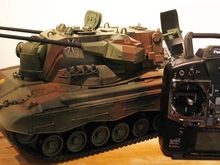 Dan’s complete system in the Tamiya Gepard.