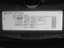 Photo #4 The submenu showing all the XBus channel names. They are the same as in the MONITOR screen photo.