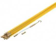 1/4" diameter fiber glass rods with brass fittings mke it EZ to pull servo leads into wings of fuse!