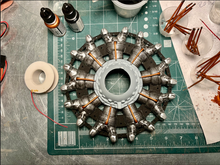 Ignition wires to front of front row cylinders.