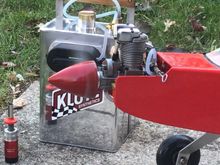 The silver engine is a 50.
Plane as inherited was fitted with tricycle gear. Quickly converted to tail dragger gear 