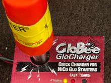 This little bugger is awesome! Fully automatic fast charge or a sustained slow charge option.
   I can snap on a dead driver when leaving home and arrive with a fresh glow driver to match the receivers and transmitters 

        So easy you may have to actually try pretty hard to fail.