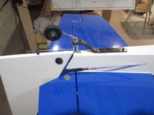 Tail wheel and tiller arm.