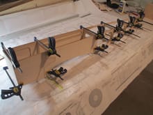 Now isn't the time for glue-ups, its wise to dry assemble the fuse with clamps to ensure all the joints fit properly.  Now is the time to get it right.  The construction methods of this fuselage is a lot like the techniques used on my Tiger 60.  