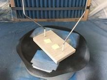 Before starting the fuselage, I visited the paint booth with the LG wires and brackets.