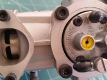 See the piston, and the plastic caps on the pump. Never seen fuel

