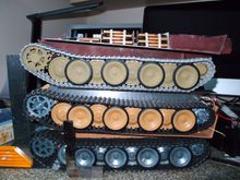 This is annoying large gap between sprocket and 1st road wheel on the Taigen. We all know the HL/Taigens are toys but we all want the toy to look correct and run with no problems.