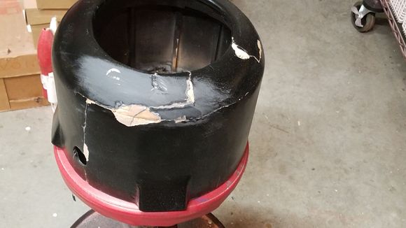 cowl glued back together