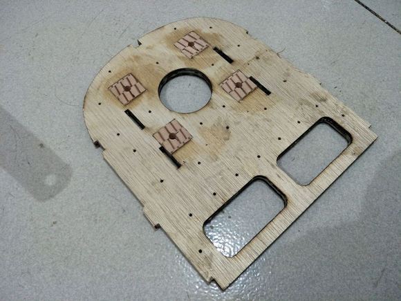 small holes so I can soak the ply with CA later