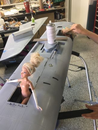 Proof that chicks dig fighter pilots (even (especially?)) plastic ones

My daughter was out “helping”