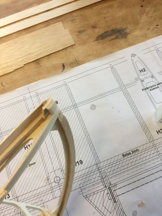 Add balsa filler til the stab looks like this.  Note: I sanded the balsa tip cap to receive the sheeting to come as you can see.