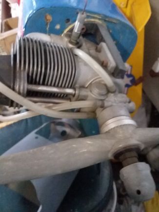 Here is the head on view of the engine.  I has no damage and is in good running shape.