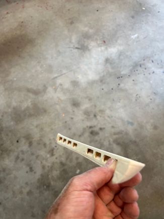 Here I'm trying to capture how they arc in toward the rear.  I had to add balsa to account for some of that inside arc.