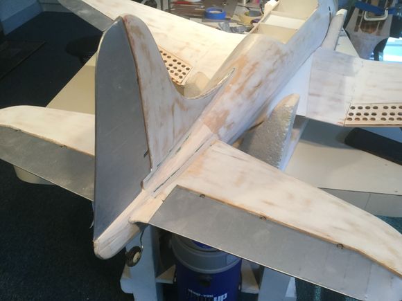 Sanded down both sides of the tail one for a nice flow of lines.