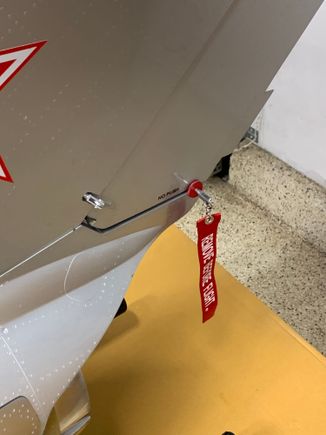 Rudder do not remove before flight