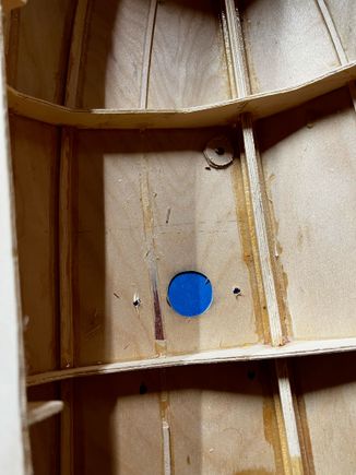 Taped off the holes before filling with epoxy.